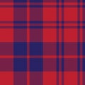 Red and Navy Plaid Tartan Seamless Pattern Royalty Free Stock Photo