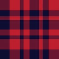 Red and Navy Plaid Tartan Seamless Pattern Royalty Free Stock Photo