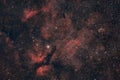 Nebulosity arroud Sadr in the Constellation of Cygnus Royalty Free Stock Photo
