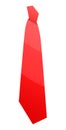 Red necktie icon, isometric style Royalty Free Stock Photo