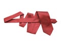 Red Necktie On White Royalty Free Stock Photo