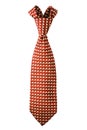 Red Necktie on White Royalty Free Stock Photo