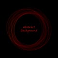 Red neon circle. abstract vector illustration. presentation template Royalty Free Stock Photo