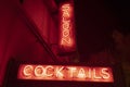 Lit Saloon Cocktails Neon Sign