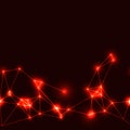 red neon seamless polygonal background Royalty Free Stock Photo