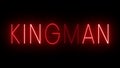 Red neon sign for the city of Kingman