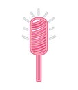 red neon sweet lollipop candy bright