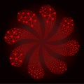 Red Net Connections Icon Twirl Twist