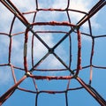 Red net in playground