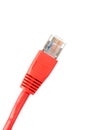 Red network cable Royalty Free Stock Photo