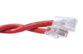 Red network cable Royalty Free Stock Photo