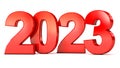 Red New Year 2023. Conceptual illustration