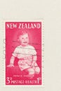 Red New Zealand Health Stamp 1963 Prince andrew