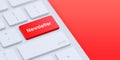 Red Newsletter Button concept image Royalty Free Stock Photo