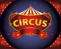 Red night circus sign