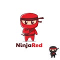 Red Ninja mascot logo designs inspiration