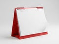 Red notepad holder with white paper Royalty Free Stock Photo