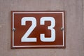 Red Number Twenty-Three