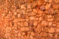 Red Ochre Stone Wall in Roussillon, Provence France