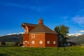 Red octagonal barn