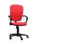 The red office chair. Isolated Royalty Free Stock Photo