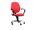 The red office chair. Isolated Royalty Free Stock Photo