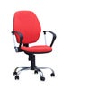 The red office chair. Isolated Royalty Free Stock Photo