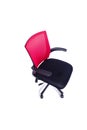 The red office chair isolated on the white background Royalty Free Stock Photo