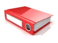 Red office folder