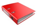 Red Office Folder Ring Binder Royalty Free Stock Photo