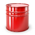 Red oil barrel, steel can