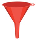 Red oil funnel, icon Royalty Free Stock Photo