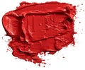 Red oil paint brush stroke Royalty Free Stock Photo