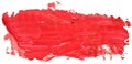 Red oil texture paint stain brush stroke Royalty Free Stock Photo