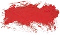 Red oil texture paint stain brush stroke Royalty Free Stock Photo