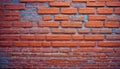 red old brick wall background, brick wall texture, brick wall structure Royalty Free Stock Photo