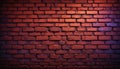 red old brick wall background, brick wall texture, brick wall structure Royalty Free Stock Photo