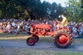 Red old Farmall tractor Royalty Free Stock Photo