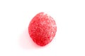 Red Old Fashioned Hard Candies on a White Background Royalty Free Stock Photo