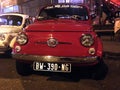 Red old Fiat 500 Royalty Free Stock Photo