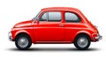 Red old fiat 500. Royalty Free Stock Photo