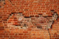 Old ruined brick wall texture Royalty Free Stock Photo