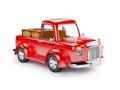 Red old truck loaded Royalty Free Stock Photo