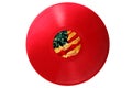 Red old Vinyl record with USA flag Royalty Free Stock Photo