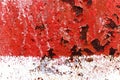 The red old wall cracks Royalty Free Stock Photo