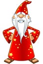 Red Old Wizard Character Royalty Free Stock Photo