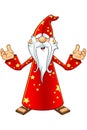 Red Old Wizard Character Royalty Free Stock Photo