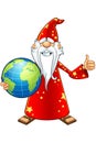 Red Old Wizard Character Royalty Free Stock Photo