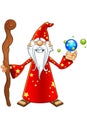 Red Old Wizard Character Royalty Free Stock Photo