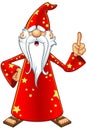 Red Old Wizard Character Royalty Free Stock Photo